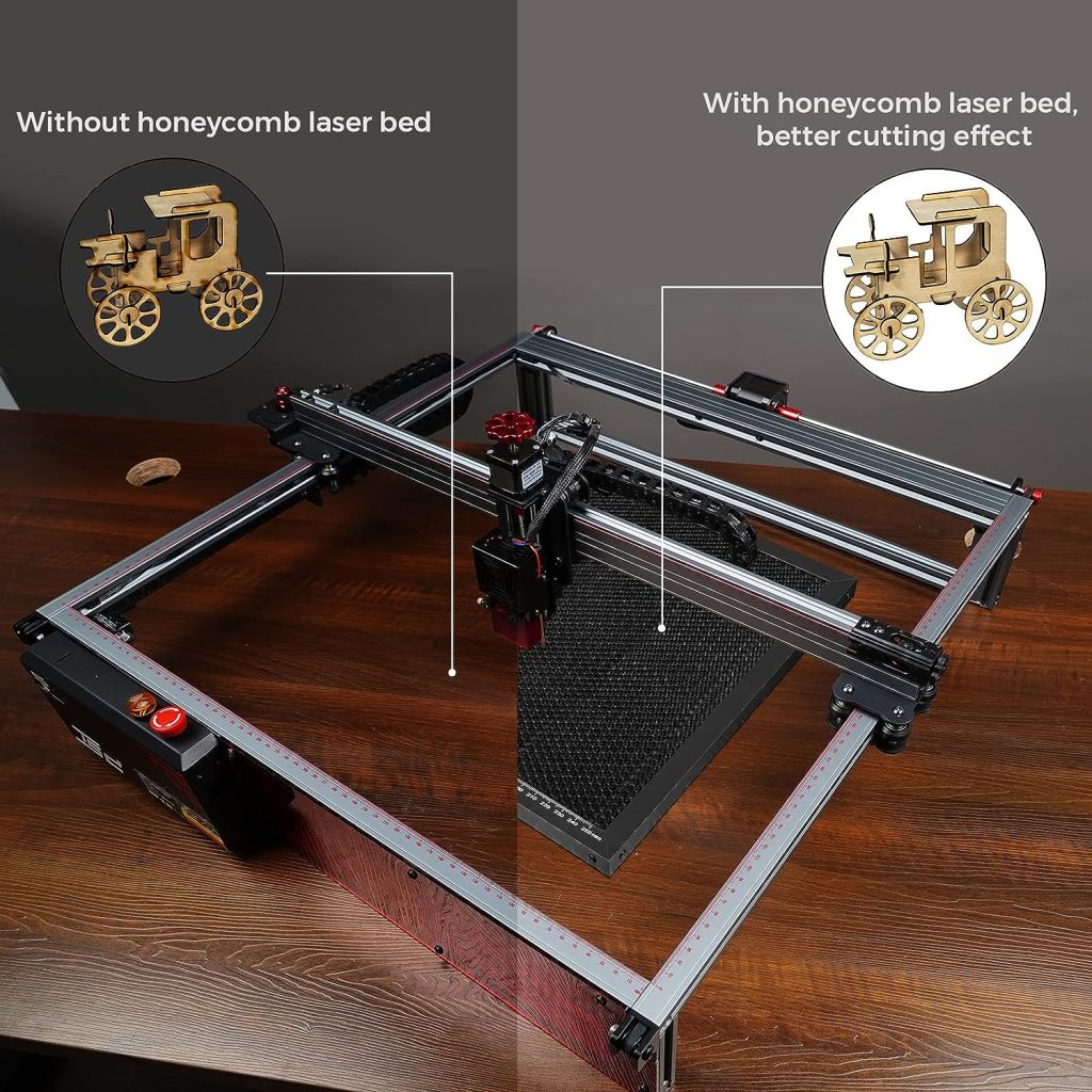 430 * 400mm Honeycomb Laser Bed Honeycomb Working Table Laser Honeycomb for CO2 or Laser Engraver Cutting Machine with Aluminum Plate with Engraving Materials